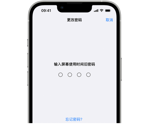 海陵iPhone屏幕维修分享iPhone屏幕使用时间密码忘记了怎么办 