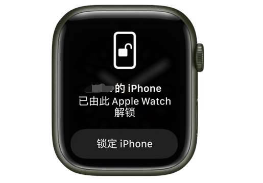 海陵苹果手机维修分享用 AppleWatch 解锁配备面容 ID 的 iPhone方法 